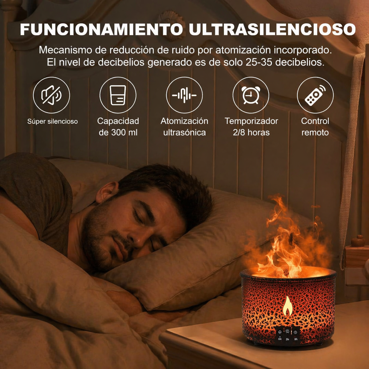 Volcano Vibe™ Humidificador Con Forma De Volcán